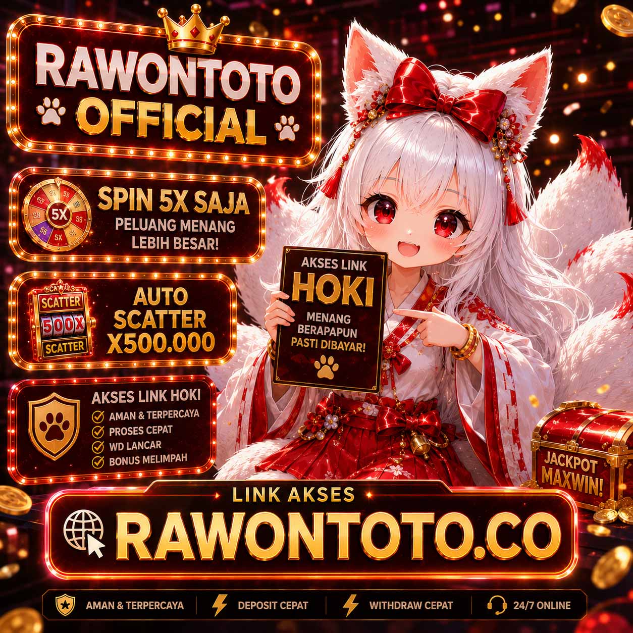 Banner RAWONTOTO akses link game online modern 2026
