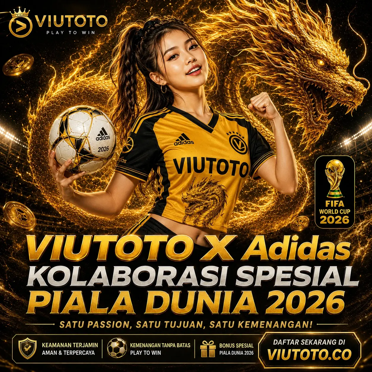 VIUTOTO X Adidas | Kolaborasi Spesial Piala Dunia 2026 image 1