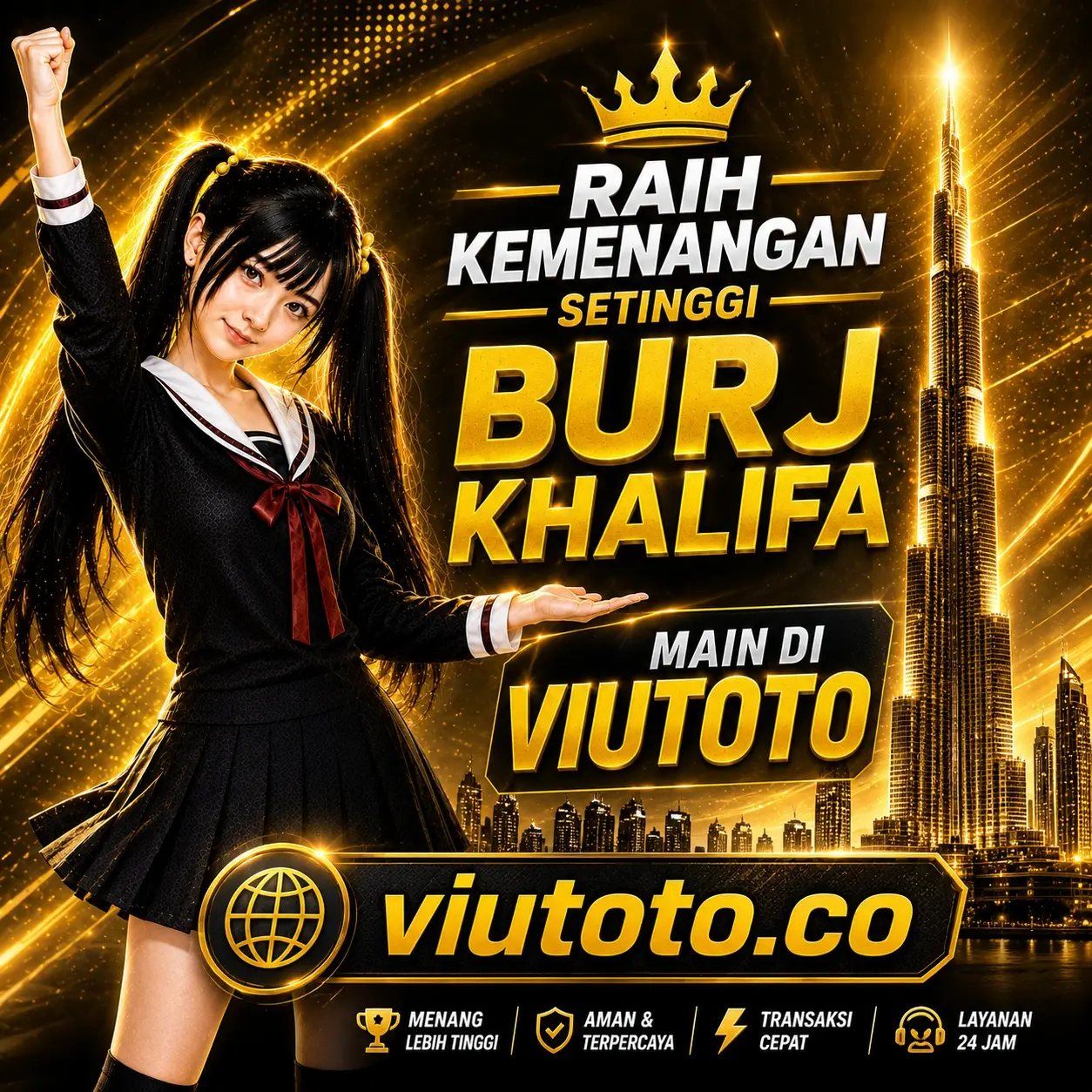 Raih Kemenangan Setinggi Burj Khalifa - Main Di VIUTOTO by Hey siriusly